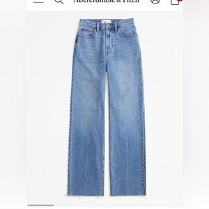 Abercrombie & Fitch Light Blue Straight Leg Jeans